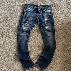 Women’s almost famous Distressed Blue Jeans